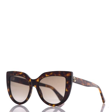 gucci cat-eye sunglasses tortoise